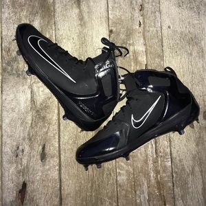 Nike Air Black on Black Football Cleats 16